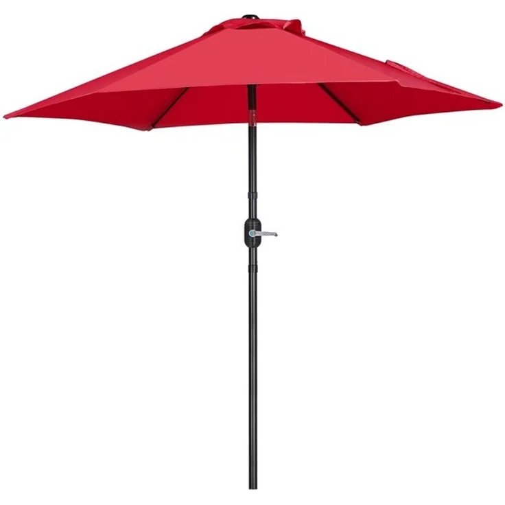 Yaheetech Sonnenschirm Φ 226/269/294 cm, Garten- und Marktschirm mit 6 Metallstreben für Balkon/Terrasse/Garten – Bild 4