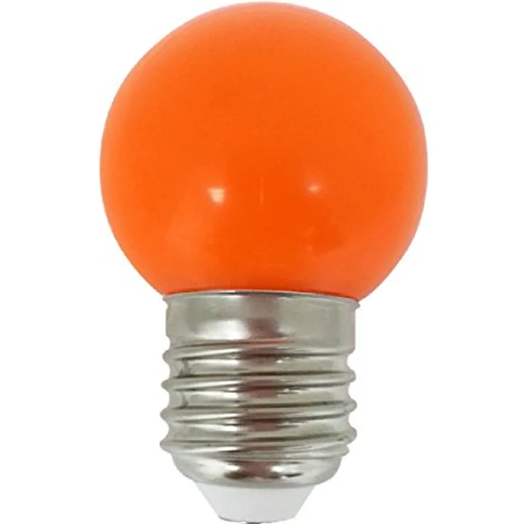 LightMe Deco LED, 0,5 W E27, IP44 orange, Partylicht für Außenbereich, 20.000h Lebensdauer