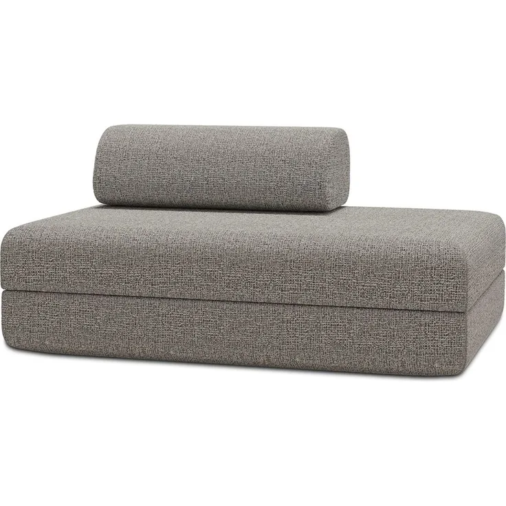 2-Sitzer-Schlafsofa aus grauem Tweed