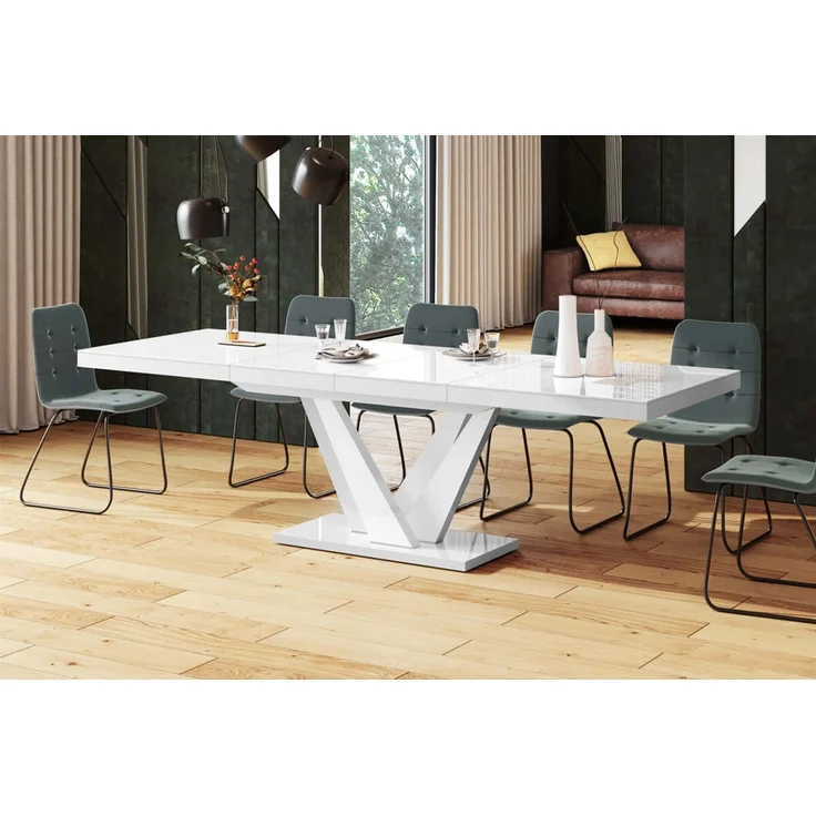 Sofa Dreams - Esstisch Vegas – Modern & Funktional - Grau-Weiß – Bild 8