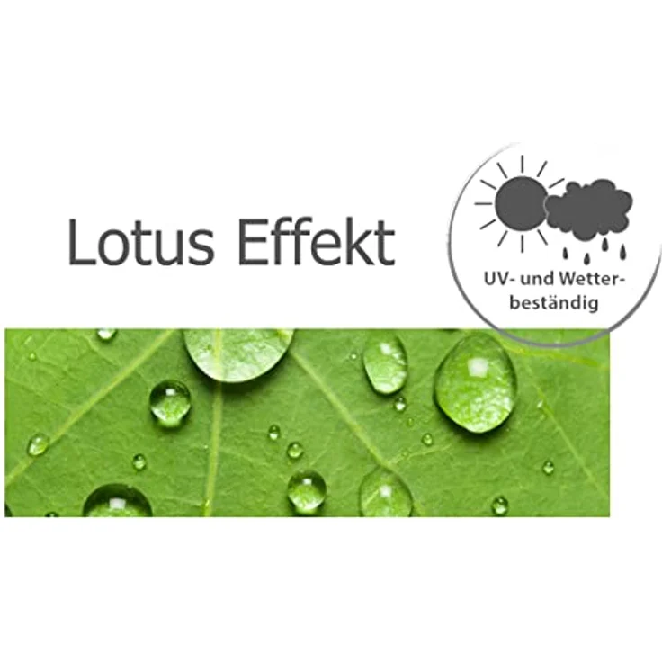 heimtexland Dekokissen Outdoorkissen Garten Deko Outdoor Kissen gefüllt, Lotus Effekt, schmutz- und wasserabweisend, inkl. Füllung – Bild 5