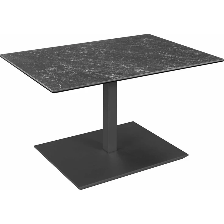 Couchtisch höhenverstellbar Chapa 90x47x60 Glas Anthrazit/Keramik Nero – Bild 1