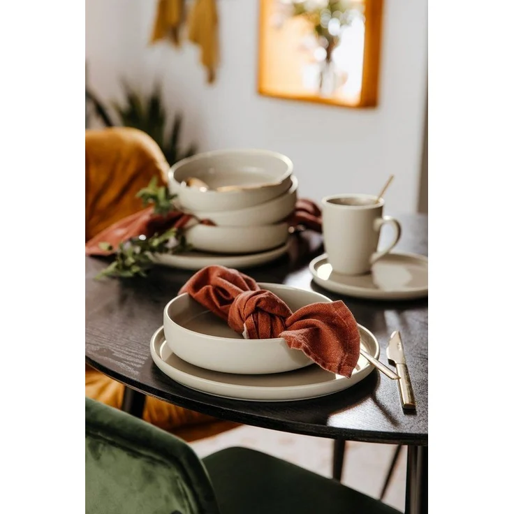 LeGer Home by Lena Gercke Kombiservice Geschirr-Set, Service Liliane (16-tlg), 4 Personen, Steinzeug, skandinavische, minimalistische Formensprache, 16 Teile – Bild 3