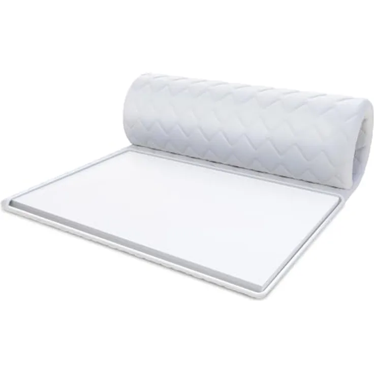 FDM Matratzenauflage 140x200 cm Topper Kaltschaum 5 cm Höhe mit antiallergischem Bezug