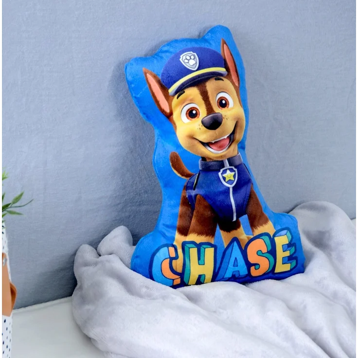 Paw Patrol 'Chase-Formkissen' Dekokissen, Polyester blau, 22.5 x 5 x 33 cm – Bild 2