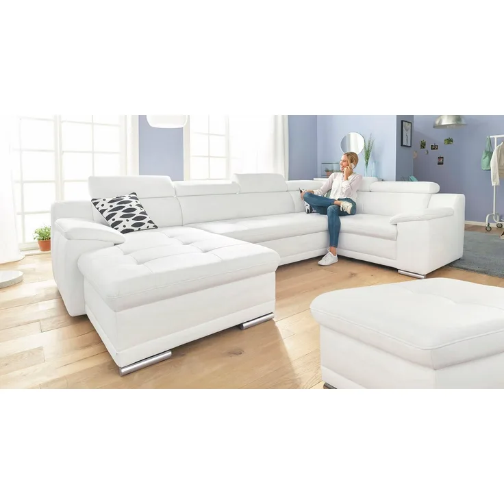 sit&more Wohnlandschaft Andiamo U-Form, mit Kopfteilverstellung, wahlweise mit Bettfunktion