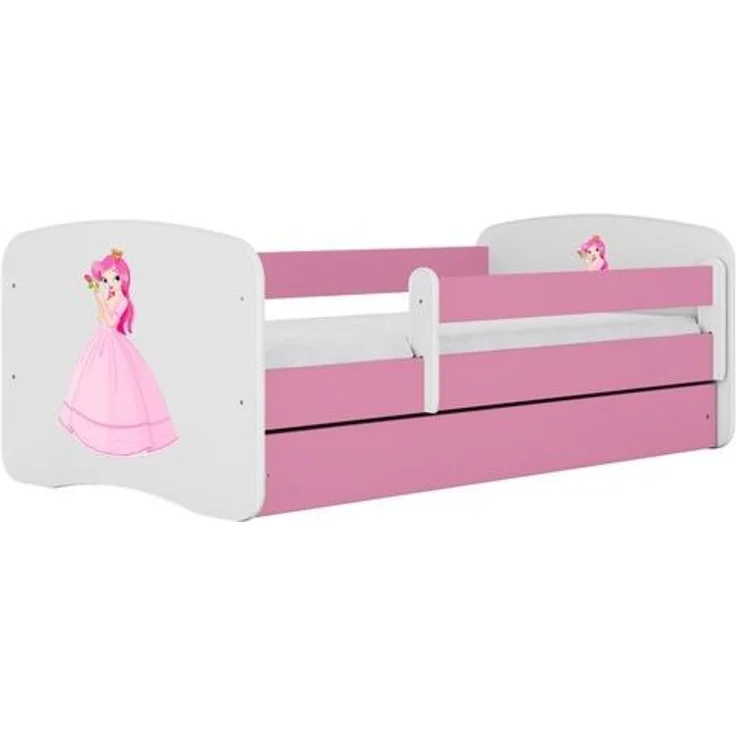 Raumhirsch Furniture Kinderbett 70x140, 80x160, 80x180 cm - Komplettset mit Matratze & Schublade (Bett für Mädchen, Einzelbett Kinder 2–12, mit Rausfallschutz & Lattenrost), verschiedene Farben & Designs