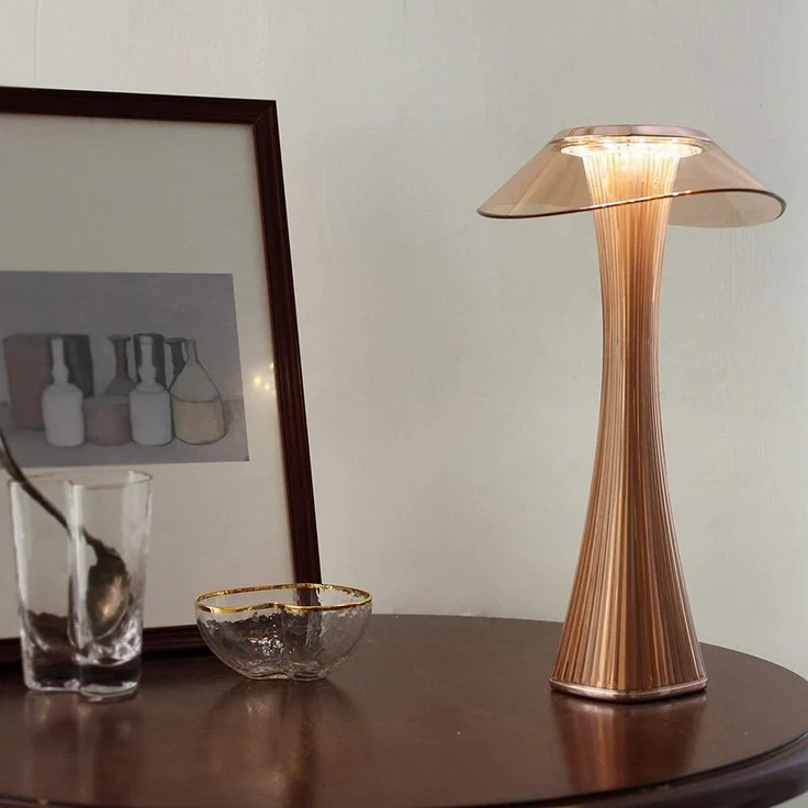 Nettlife LED Nachttischlampe Nachttisch Lichtsteuerung Touch Roségold, LED fest integriert, Kaltweiß, Neutralweiß, Warmweiß – Bild 5