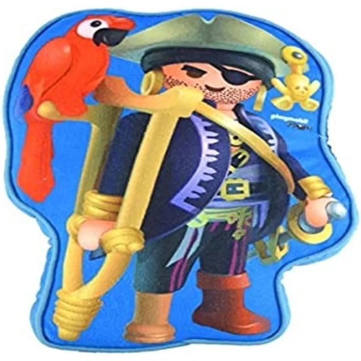 United Labels® Dekokissen Playmobil - Piraten Plüsch Deko 29 x 38 x 13 cm