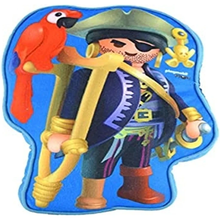 United Labels® Dekokissen Playmobil - Piraten Plüsch Deko 29 x 38 x 13 cm