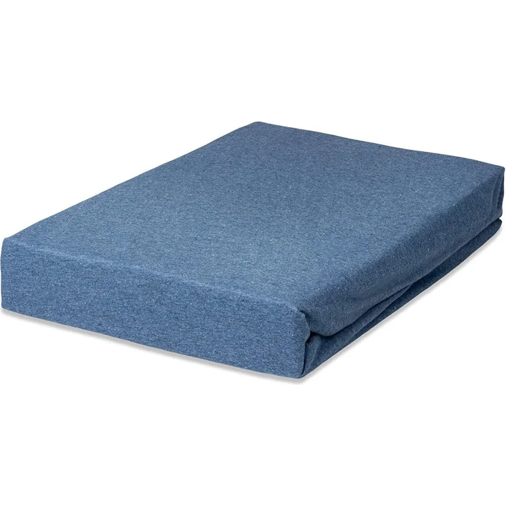 Hometex Premium Textiles Spannbettlaken Meliertes Spannbettlaken, Gummizug: Rundumgummizug, zweifarbigem Effektgarn 160 g/m² – Bild 2