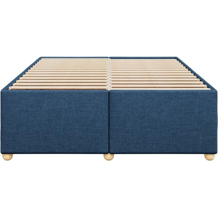 vidaXL Bettgestell ohne Matratze Blau 140x200 cm Stoff 3284742 – Bild 4