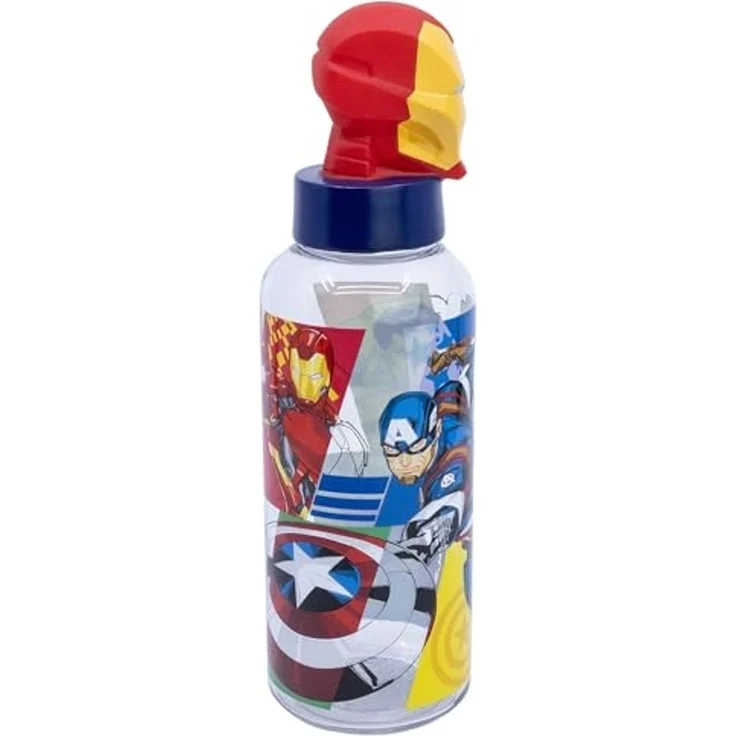 Avengers Iron Man Trinkflasche 3D Ecozen Flasche für Kinder 560 ml – Bild 2