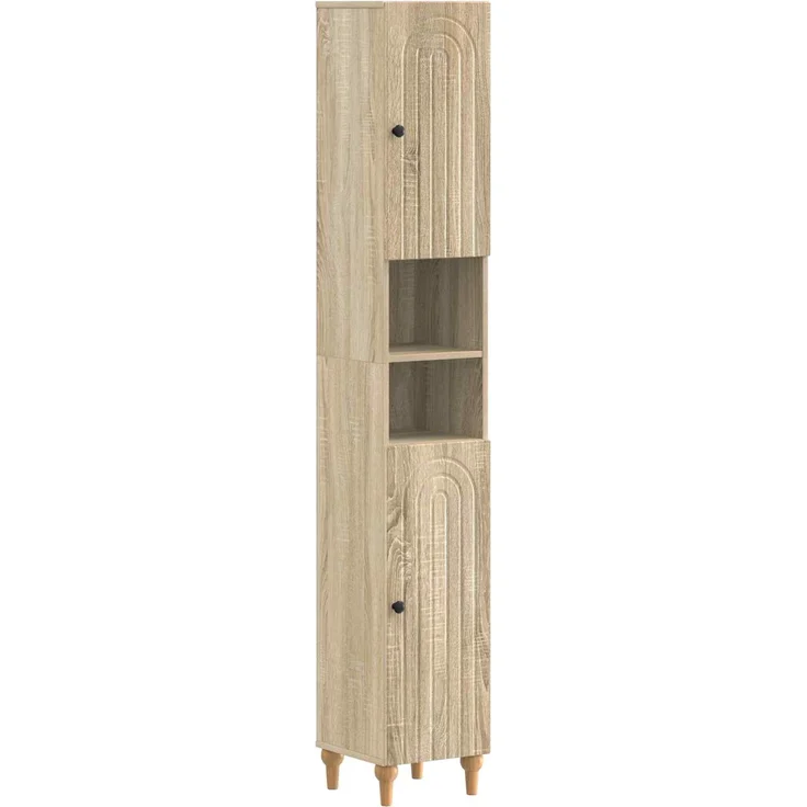 vidaXL 4-teiliges Badezimmer-Schrank-Set ALKMAAR Sonoma-Eiche 3417911 – Bild 6
