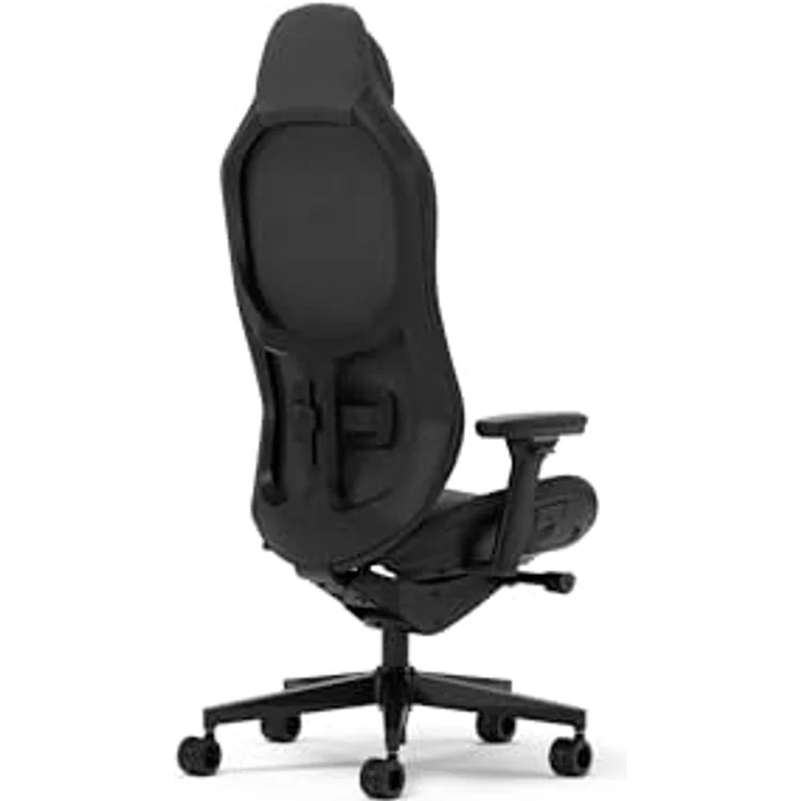 Fractal Design Refine Fabric Dark Gaming Chair - Ergonomic Office Desk Chair with 4D Adjustable Armrests, High-Back Support, Lumbar Cushion, Premium Fabric, and Memory Foam Neck Support – Bild 4