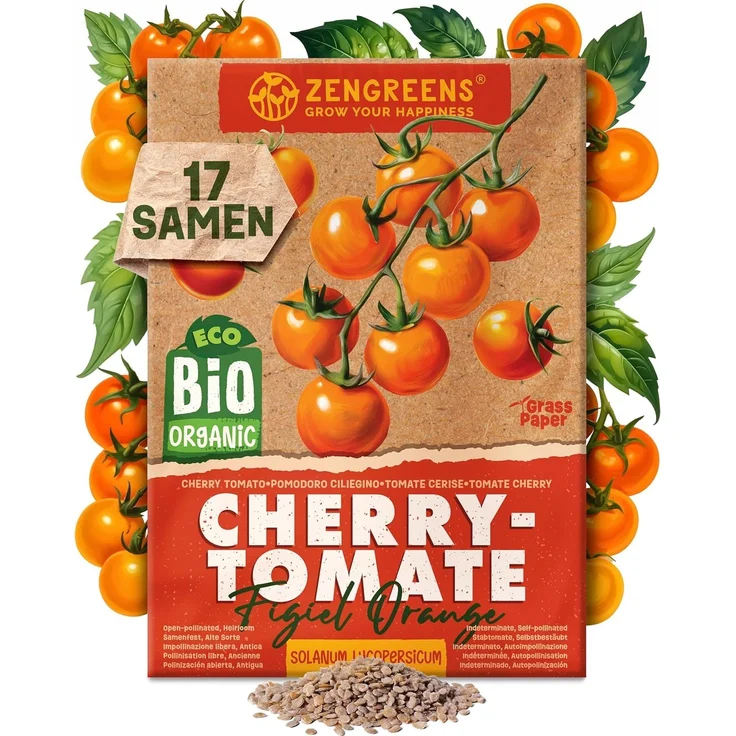 ZenGreens® - Bio Tomatensamen im 10er Set - 10 Tomaten Samen für den einfachen Anbau im Garten, Balkon oder Hochbeet - Pflanzensamen - Saatgut – Bild 9