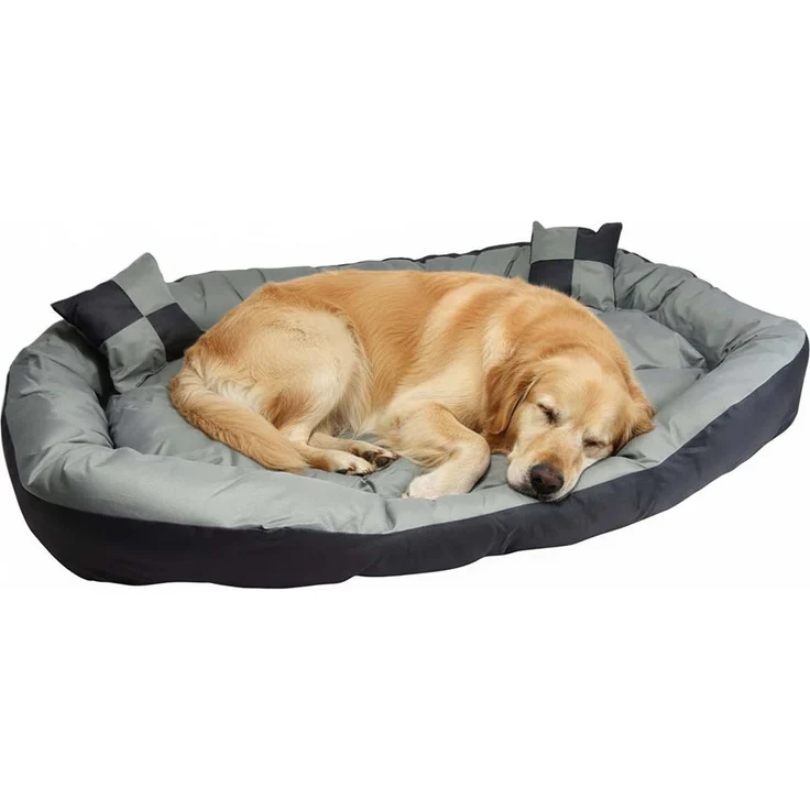 Hossis Wholesale Big Tier Sofa Hundebett XL 150x120x25cm | Kuschelig & waschbar | Großes Hundesofa mit Wendekissen & 2 Zierkissen | Welpenbett aus 100% Polyester | Geruchsfrei & pflegeleicht – Bild 3