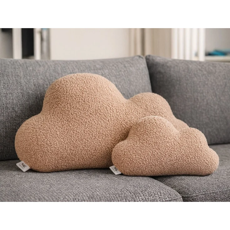 BABEES Dekokissen DEKOKISSEN Boucle Kuschelkissen Herz Wolke GROß 40x25, XXL 60x35 cm, Wolkenkissen Deko Kissen Geschenk Baby Kinderzimmer Babyshower – Bild 3