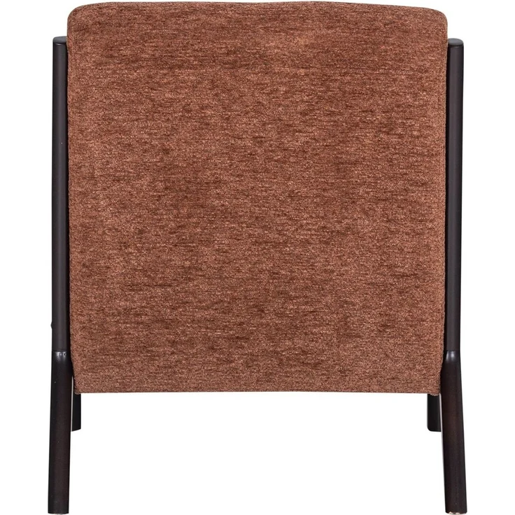 Sessel Mark - Chenille-Stoff Braun, Gestell Dunkelbraun – Bild 5