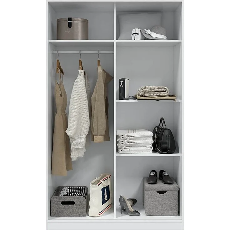 Jugendzimmer-Set >ELLIOT< in Artik-Weiß/Velho-Weiß - 199x65x96 (BxHxT) – Bild 5