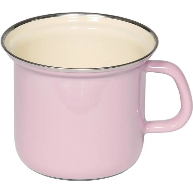 Riess Rosa Topf mit Chromrand 12