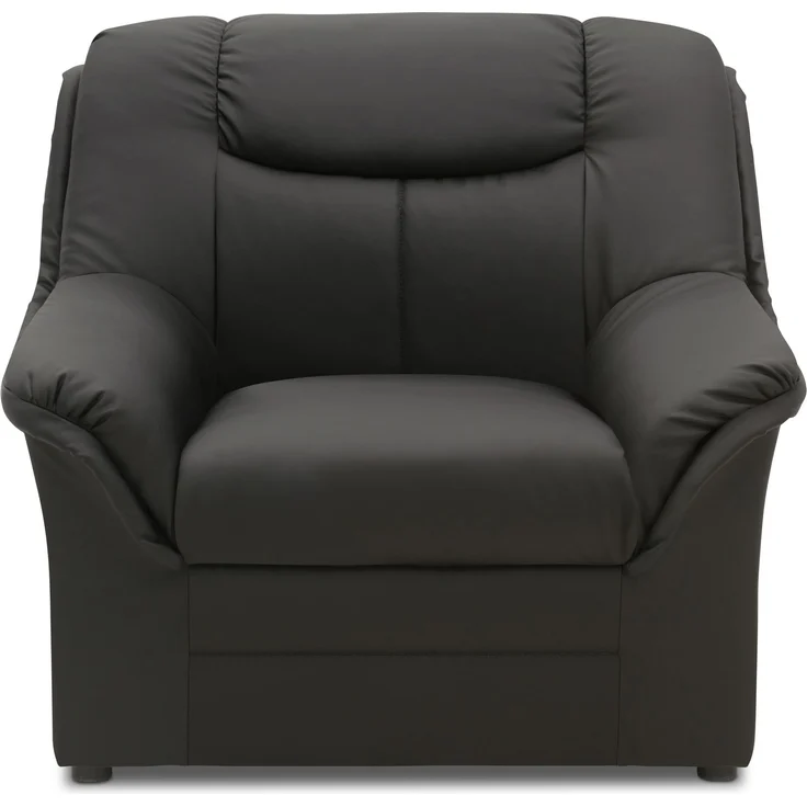 DOMO. collection Sessel Berlin FK, Polstersessel mit Federkernpolsterung, Armsessel, Cocktailsessel, Loungesessel 95 x 90 x 89 cm (BxTxH), schwarz – Bild 1