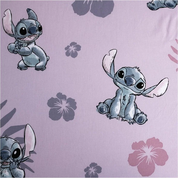 Lilo & Stitch Spannbetttuch Baumwollbettlaken für Kinderbett (90x200+25 cm) – Bild 2