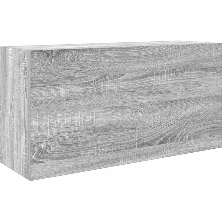 vidaXL Bad-Wandschrank Grau Sonoma 80x25x40 cm Holzwerkstoff 860090 – Bild 2