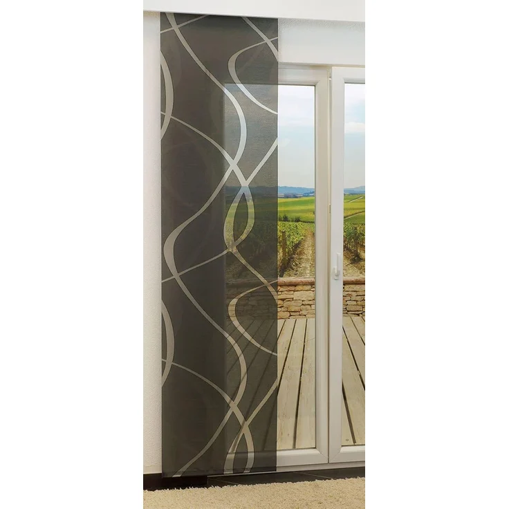 Schiebegardine von Lysel - Coloma transparent in den Maßen 245x60 cm