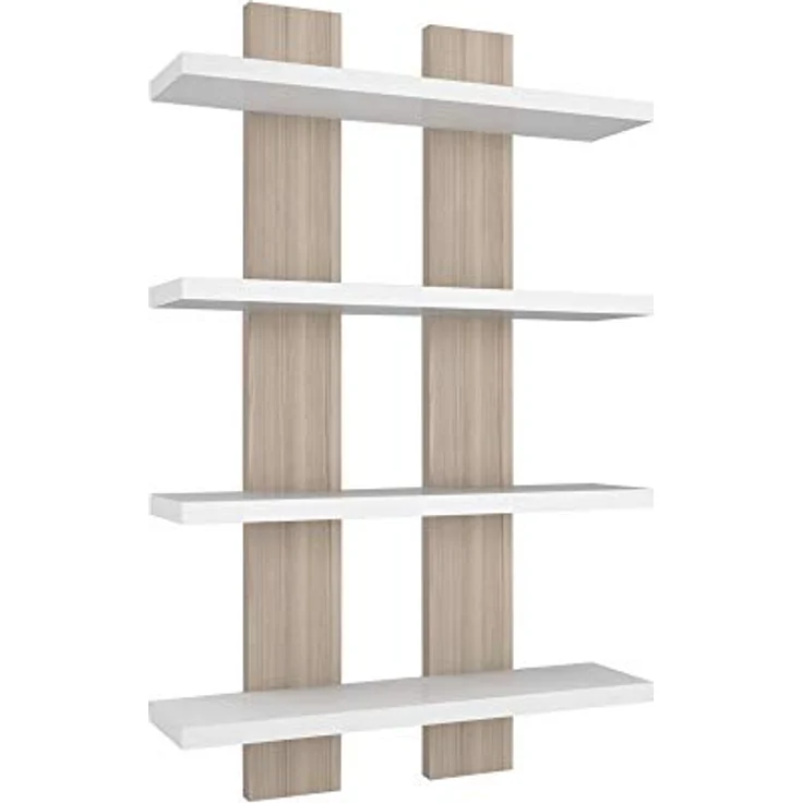 Homemania Regal, Spanplatte, Weiß, Cordoba, 50 x 17 x 80 cm – Bild 5