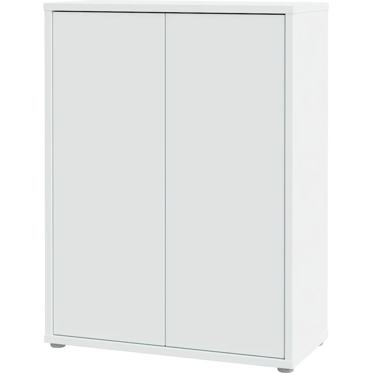 Forte ALICE SPRINGS Schuhschrank 70 80, moderner Flurschrank mit 2 Türen und 4 Einlegeböden, Holzwerkstoff, Secret Grey, 74,5 cm breit x 99,1 cm hoch x 34,9 cm tief – Bild 8