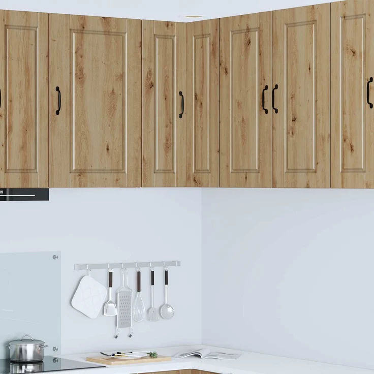 vidaXL Wand-Eckschrank PORTO Artisan-Eiche 57 x 57 x 80 cm 885434 – Bild 1