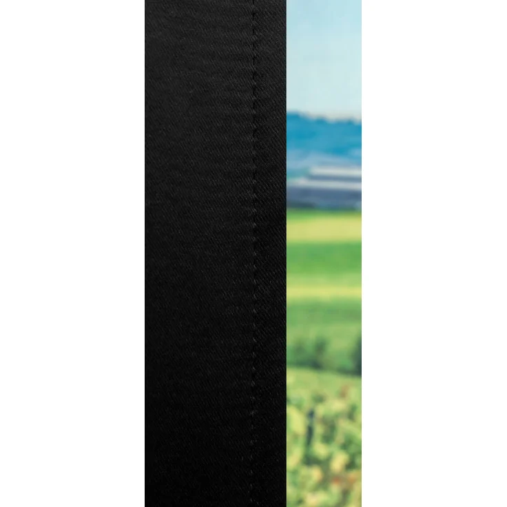 Lysel - Ösenschal Iso Verdunklung #1W in den Maßen (B x H): 135x245 cm in Schwarz/schwarz – Bild 4