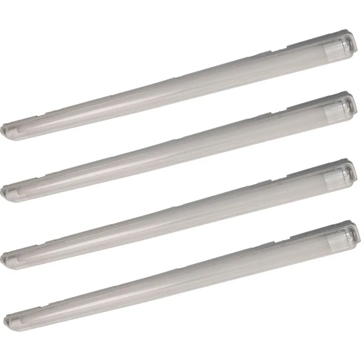 4x LED Wannenleuchten, 3400 Lumen, Neutalweiß, L 126 cm VT-12023