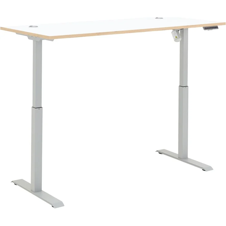 Höhenverstellbarer Schreibtisch MEMPHIS Weiß - 160 x 77 cm – Bild 3