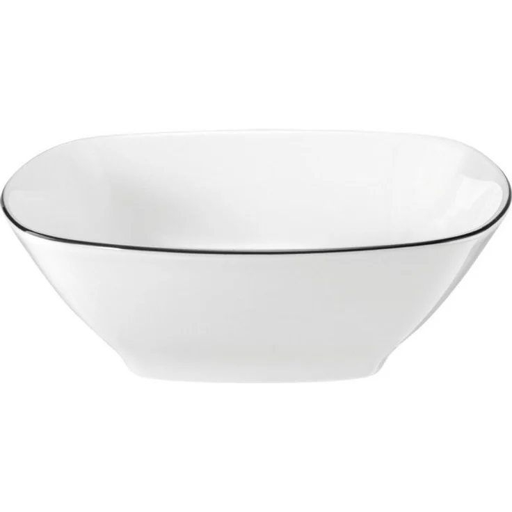 Seltmann Weiden Dessertschale Lido Black Line, Porzellan, (1-tlg), Schale eckig 15 cm – Bild 3