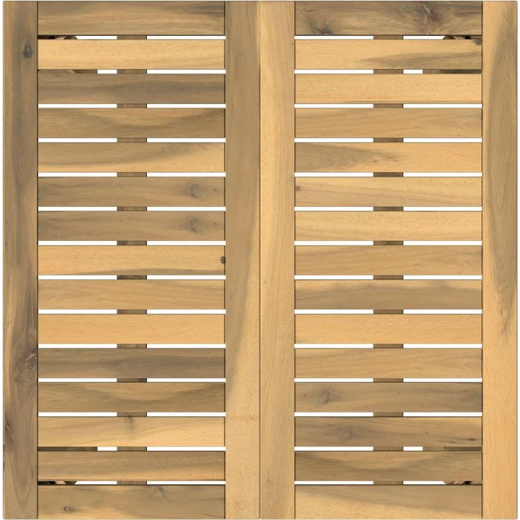 vidaXL Gartenbar-Tisch LAREN Weiß gewaschen 60 x 60,5 x 105 cm 901718 – Bild 4