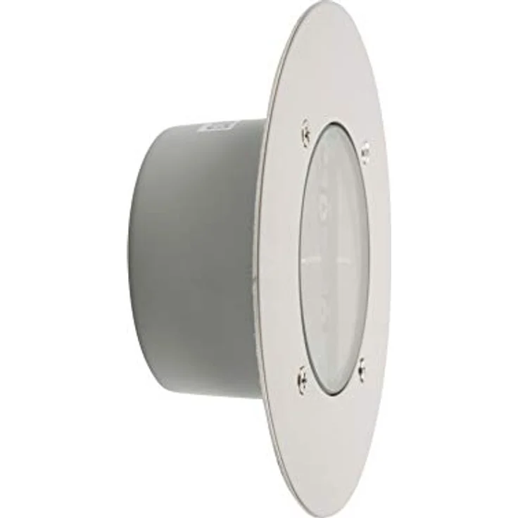 Solar LED Bodeneinbaustrahler CARLO für Außen, Edelstahl rund Ø14cm IP67 – Bild 9