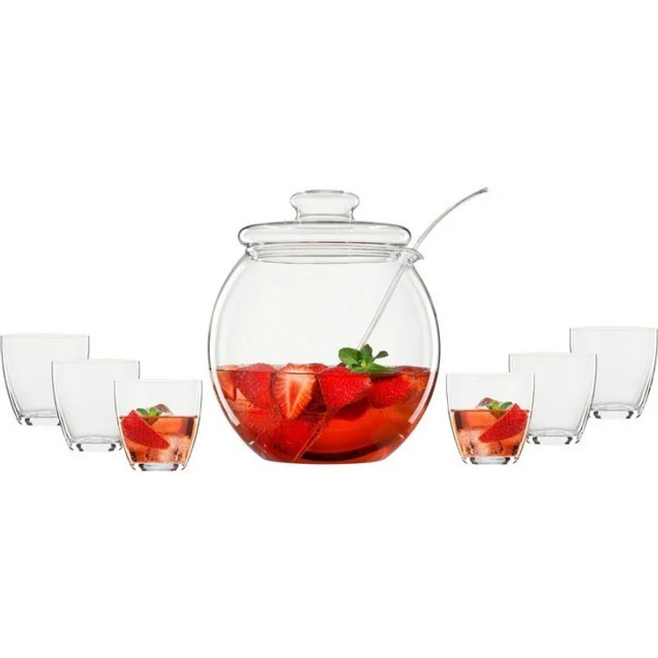 Bohemia Cristal LIBERA Bowle-Set 9-teilig – Bild 3