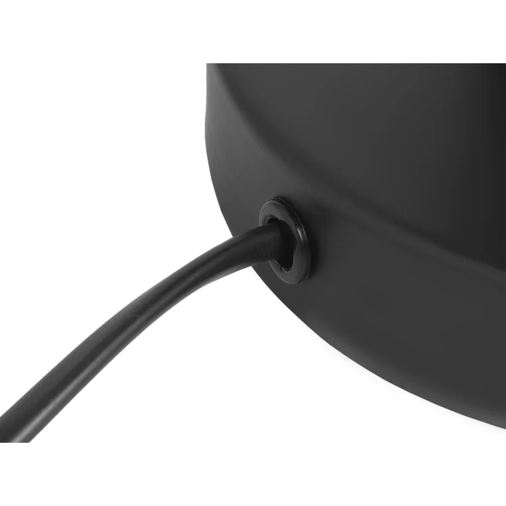 LED Tischleuchte mit Gitter Lampenschirm Schwarz, Höhe 28cm – Bild 7