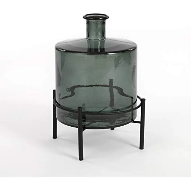 Mica Decorations Glasflasche Guan, H26 x Ø21 cm, recyceltes Glas, ideal für Zweige und Trockenblumen – Bild 5