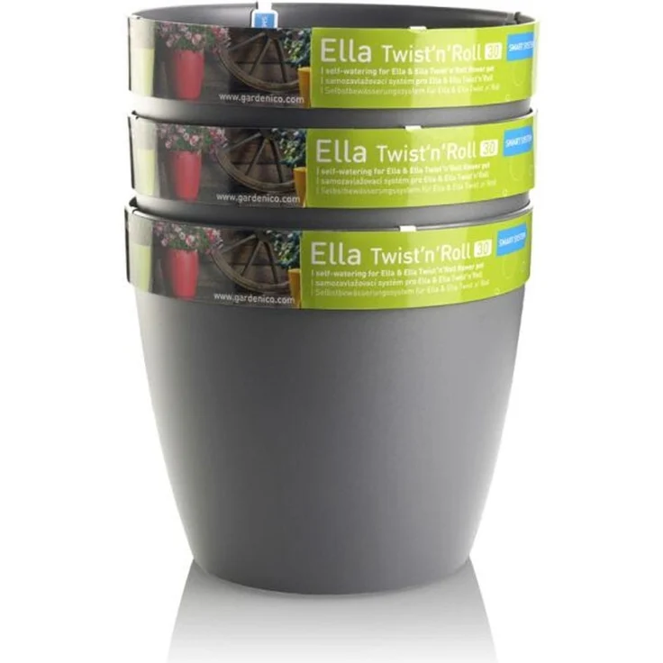 8x Übertopf Ella Rollen Blumenkübel Pflanzenbox Kräutergefäß Garten Dekoration – Bild 4