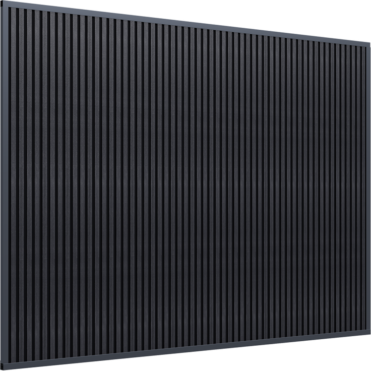 Weide WPC Sichtschutzwand anthrazit für Pergola – Bild 2