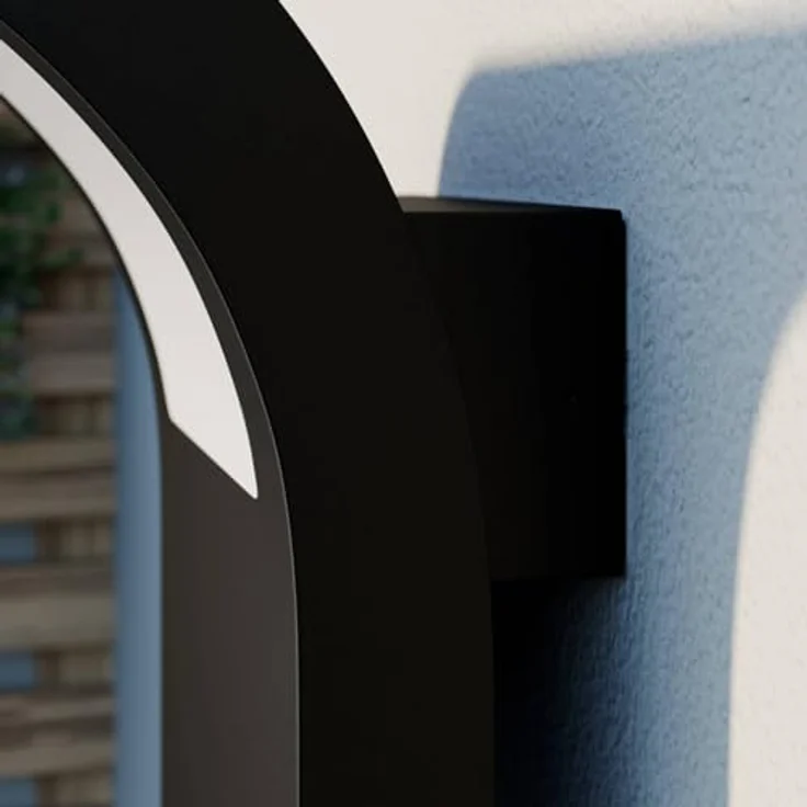 Arcchio LED Wandleuchte Advik, moderne Außenwandleuchte in Schwarz aus Aluminium, 1-flammig, IP65, energiesparend für Terrasse und Garten – Bild 5