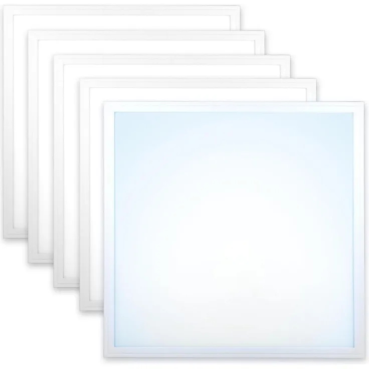5x LED Panel 62x62 Tageslichtweiß 6000K 36W Slim Alu PLs3.0