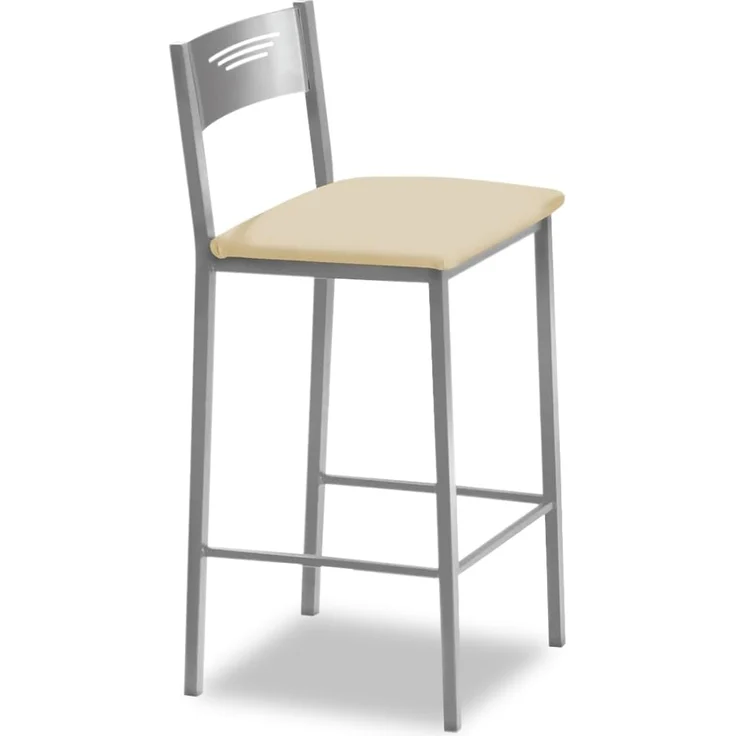 ASTIMESA Küchenhocker, hoch, 70 cm, Kunstleder, Beige