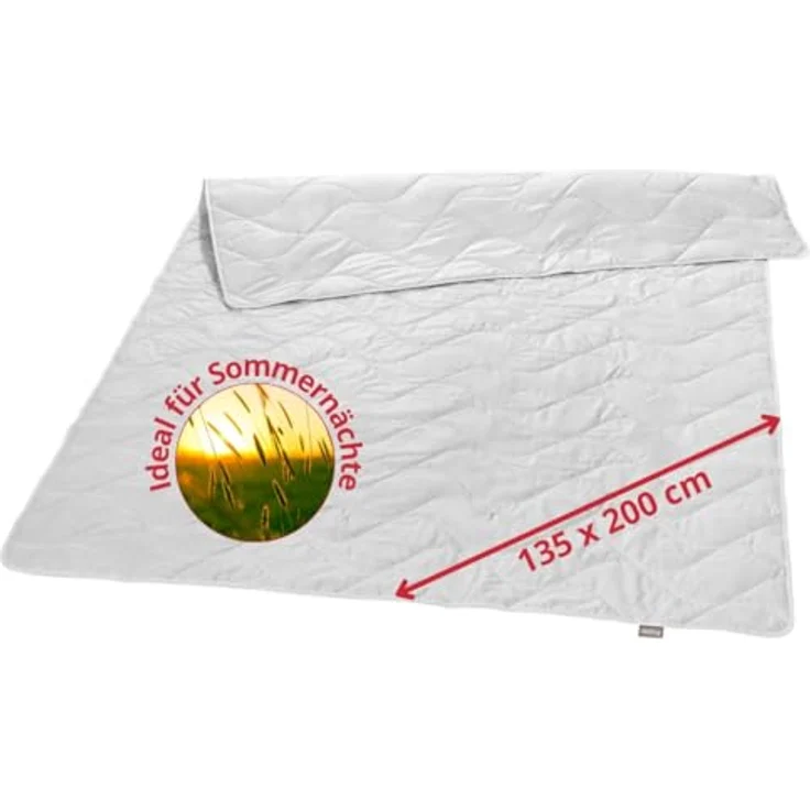 liebling Naturfaserbettdecke Wildseidendecke, Füllung: 100% Wildseide, Bezug: Mako-Satin aus 100% Baumwolle, 135 x 200cm, 155 x 220 cm und weitere Größen, für warme Sommernächte – Bild 2