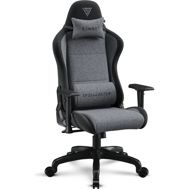 SENSE7 Spellcaster FUKU Gaming Stuhl - Alcantara - Ultimativer Komfort, 160° Neigung, Verstellbare Armlehnen, Atmungsaktiver HR-Schaum - Für Büro oder Gaming, Elegantes Design – Bild 1
