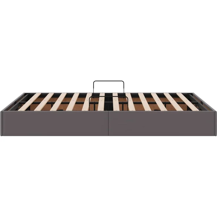 vidaXL Ottoman Bettgestell mit Speicher Grau 140 x 200 cm Kunstleder 3442776 – Bild 8