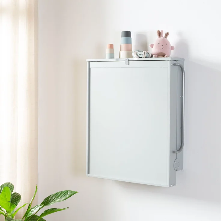 roba Wandwickelregal & Wickelauflage 'roba Style' grau - klappbar & platzsparend - Taupe / Grau – Bild 4